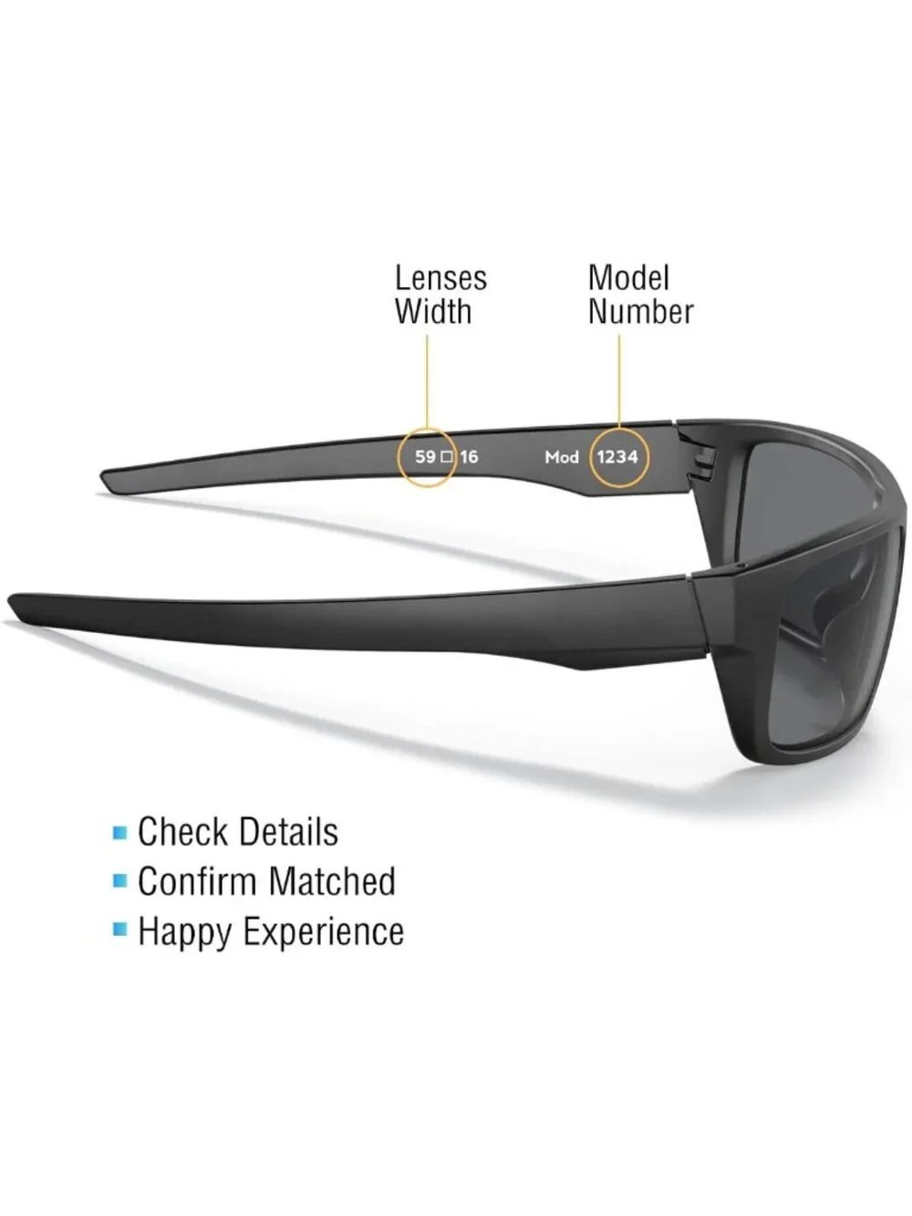 6 Pairs Polarized Replacement Lenses for Sunglasses - Black, Mirror, & Color